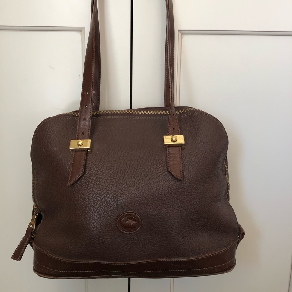 Vintage Dooney & Bourke AWL Brown Bag w/serial #